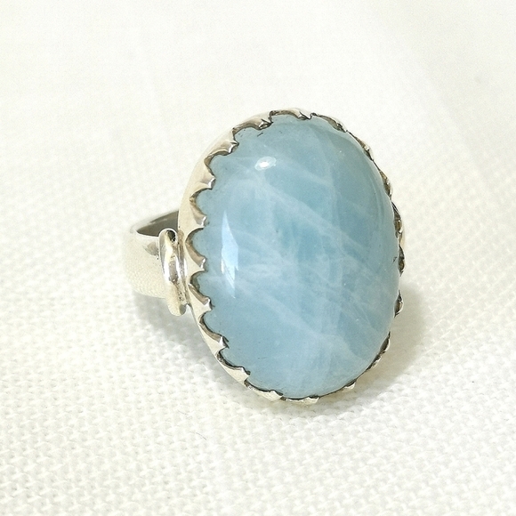 JEM Designs Shop Jewelry - Aquamarine ring size 6 in Sterling Silver 🆕